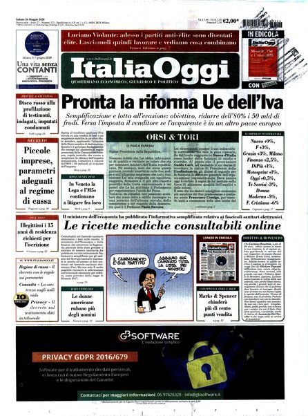 Italia oggi : quotidiano di economia finanza e politica